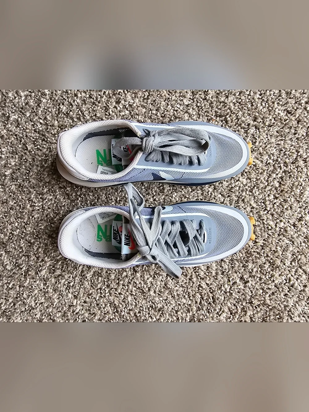 Nike x sacai x CLOT LDWaffle 'Cool Grey Sneakers